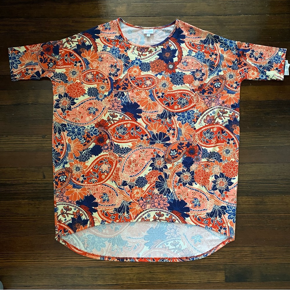 NWT LuLaRoe Irma-L Floral Tunic